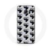 Case for Samsung Galaxy S7 Edge Black Hearts Background