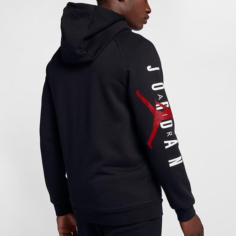 Jordan Куртка Jumpman с капюшоном на флисовой подкладке Мужская Верхняя одежда Черный AH6241-011