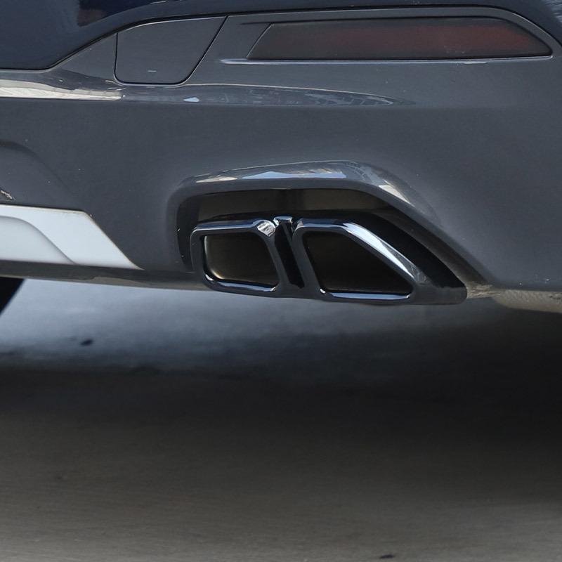 Car Tail Exhaust Pipe Outlet Muffler Pipe Cover Decorative Tail Throat Frame For BMW 5 Series 6 Series GT G30 G38 2018-