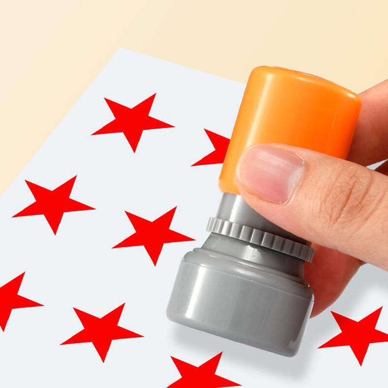 Школьные учителя семейный штамп с красной пятиконечной звездой поощряют детей обучать награду штамп автоматические чернила