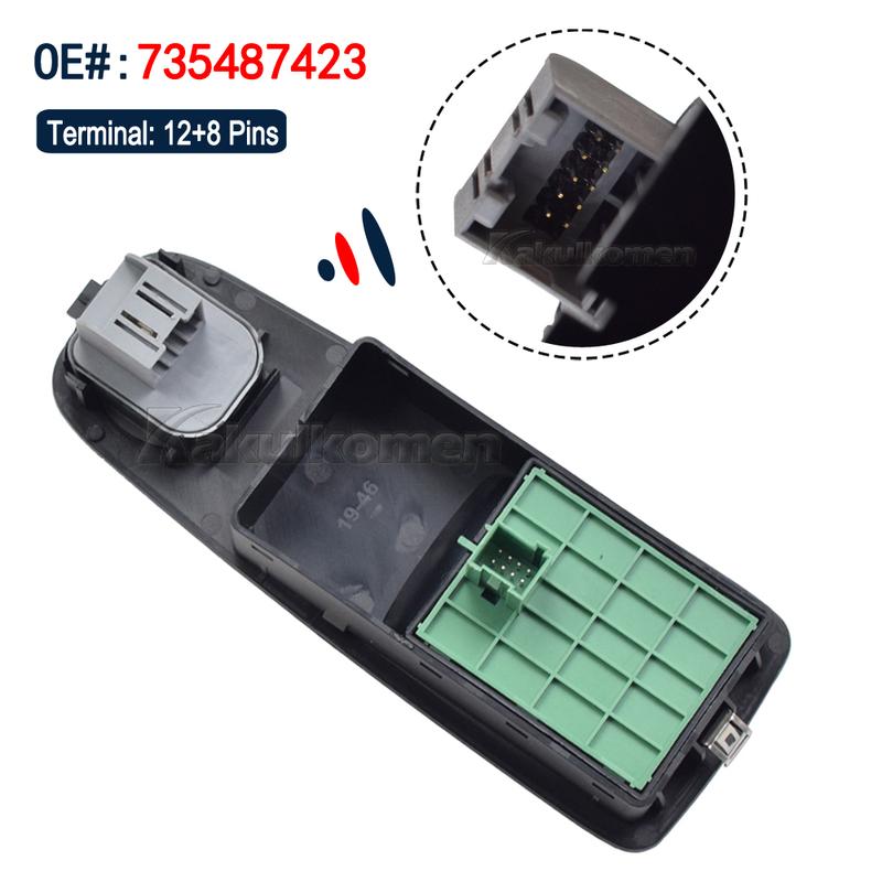 Новый переключатель стеклоподъемника 735487423 для Citroen Relay Jumper Peugeot Boxer Fiat Ducato Doblo Vauxhall Combo 01354217180 6554XN