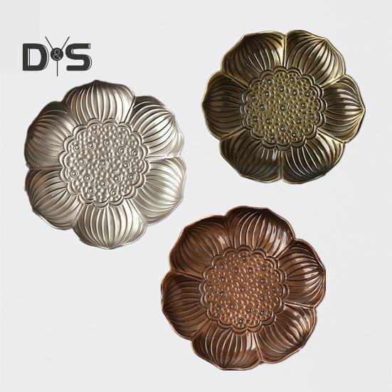 Нескользящий коврик для чашки, хорошая изоляция, форма лотоса, сплав, декор стола, подставка для чая