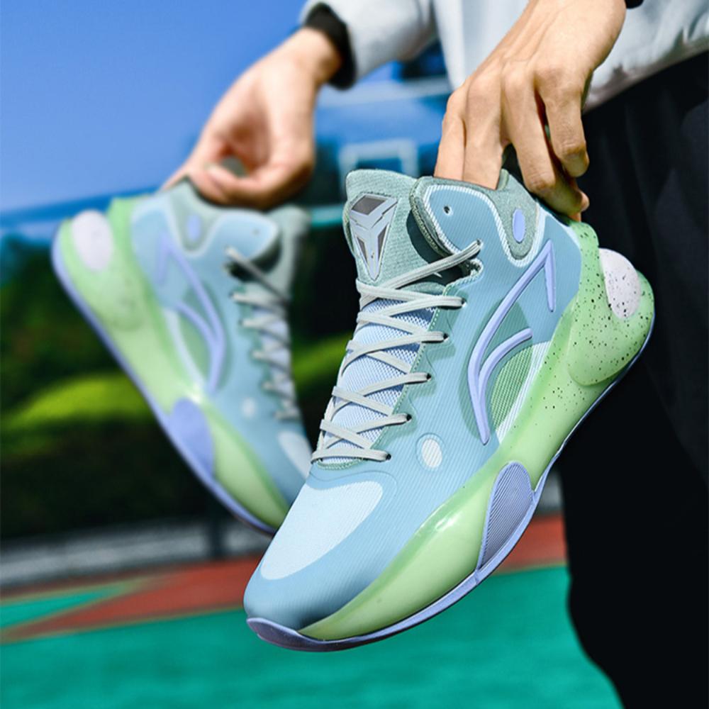 Мужские и женские баскетбольные кроссовки осенне-зимнего сезона, средние и высокие, на молнии, со шнуровкой, с сетчатой поверхностью, нескользящие, тренировочные кроссовки, спортивная обувь