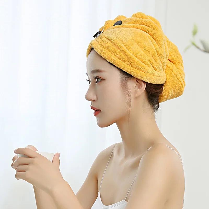 Women Microfiber Towel Hair Towel Bath Towels for Adults Home Terry Towels Bathroom Serviette De Douche Turban for Drying Hair