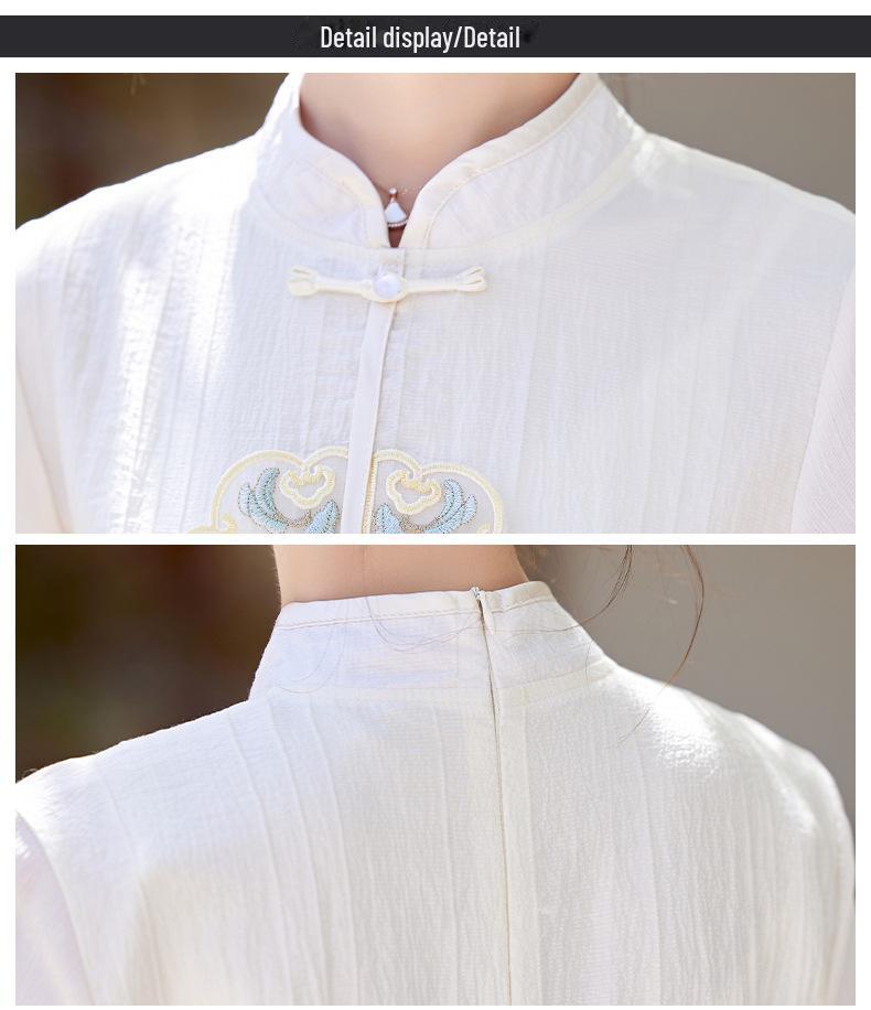 2024 Summer Women's Chinese Embroidery Cheongsam Dress AH2457