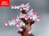 Set  MOC Bricks Peach Tree City Green Flower Grass Plants Garden Assembly Building Blocks Toys kids gifts