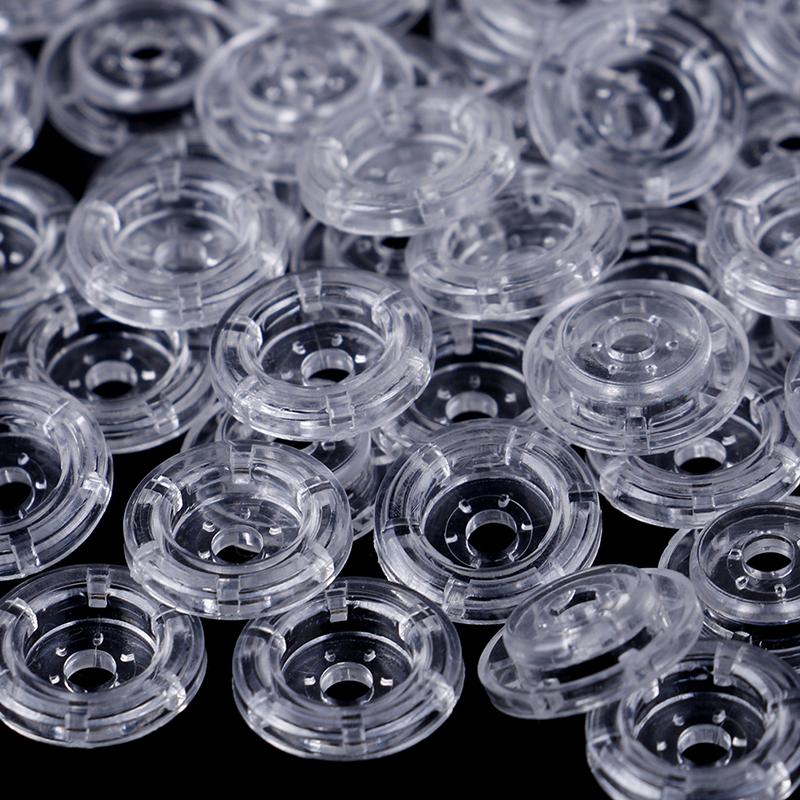 50 комплектов прозрачных пластиковых застежек-кнопок Kam T5 из смолы, 12 мм