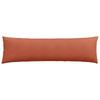 2 Piece Sofa Cushions Red Orange 145 x 40 cm Corduroy Fabric
