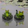 Floating Frog Decoration Pond Frog Decoration Resin Lying Frog Figure for Outdoor Garden Pond Swimming Pool Decor