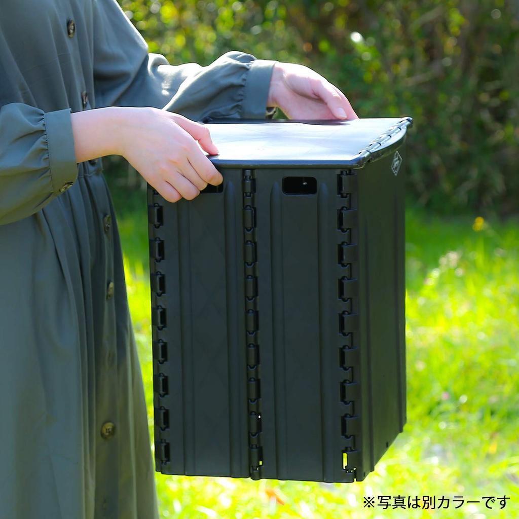 Fujiboeki 86102 Storage Camping Trash Folding Outdoor Width Sand Load Capacity 80kg Box, Can, Chair, Chair, 32cm, Beige,