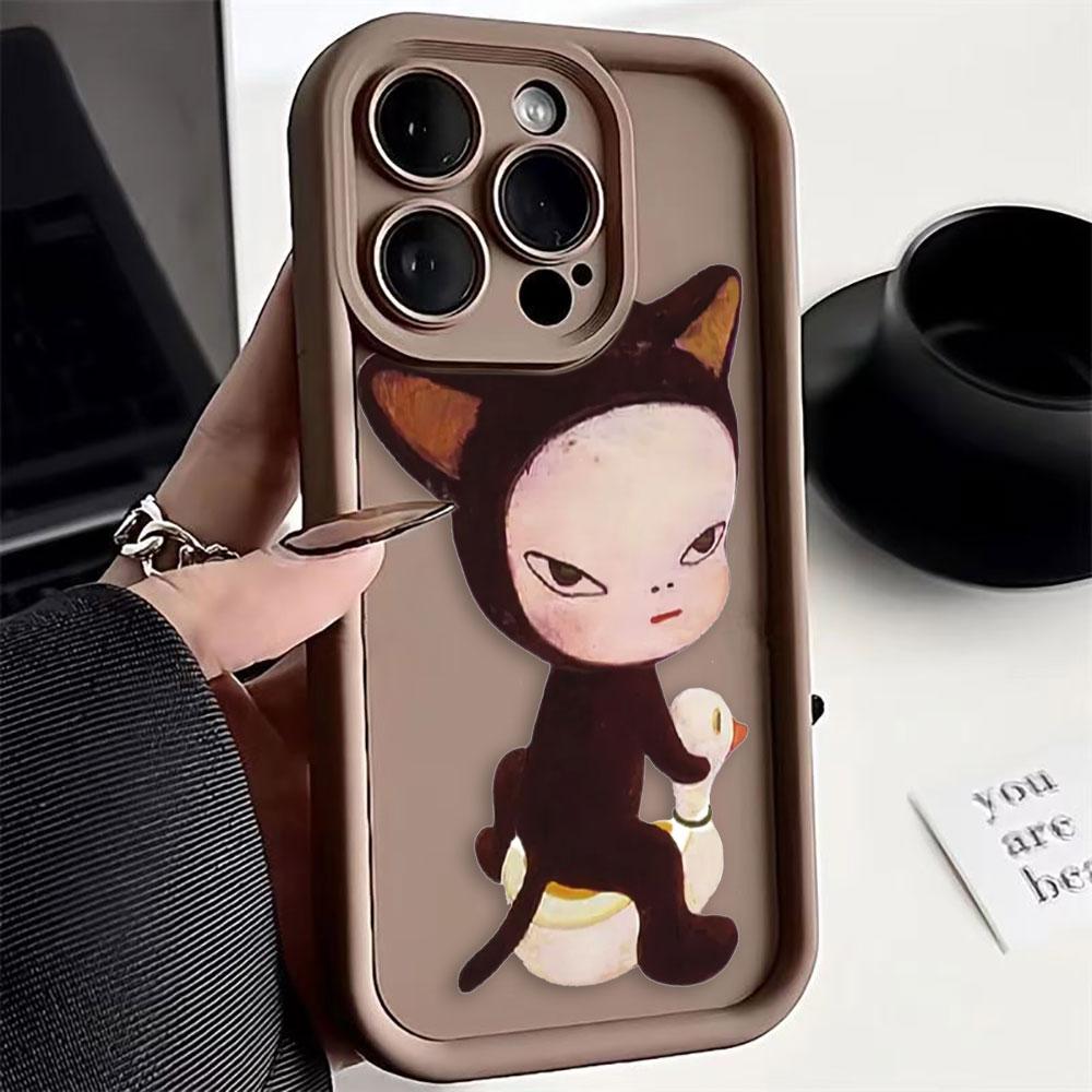 Yoshitomo Nara Art Phone Case For OPPO A5 A3X A5X A6X A54 A55 A57 A58 A72 A74 A78 A79 A93 A94 FIND X3 X5 X8 X9 Case Shell Cover
