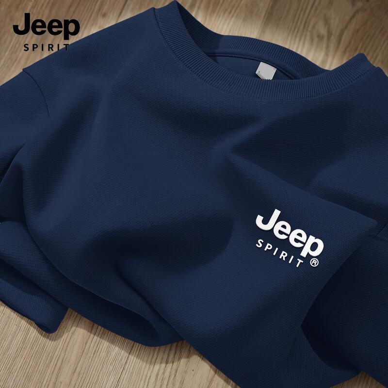 JEEP SPIRIT Men's 2025 Casual Crew Neck Sweatshirt