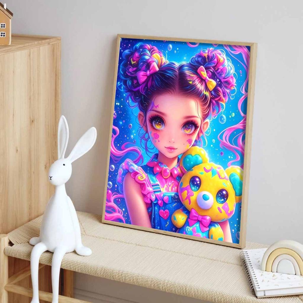 5D Diamond Painting Rainbow Sweet Cool Y2K Girly Style Decoration DIY Full Diamond Mosaic Inlaid Cross Stitch Set Gift