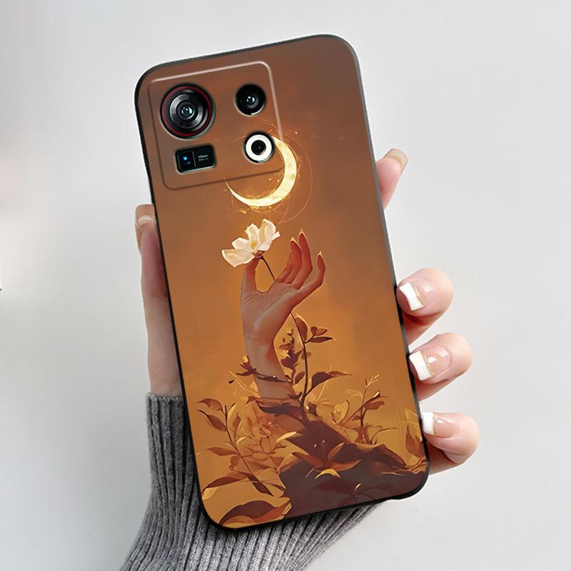 Чехол для ZTE Nubia Z40S Pro Чехол Эстетичный Роскошный Милый Крутой Мальчик Девочка Чехол Черный Матовый Мягкий ТПУ Силикон Ударопрочный Чехол для Телефона