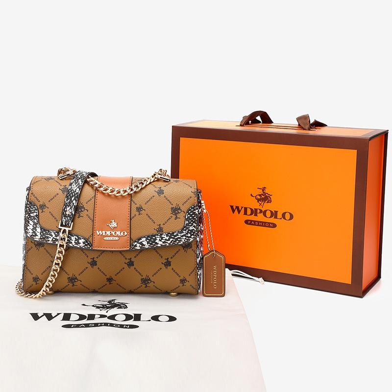Женская сумка WDPOLO, новинка 2022 года, летняя модная универсальная сумка, сумка со старым цветком, элитная сумка, женская сумка-мессенджер, 2021-28