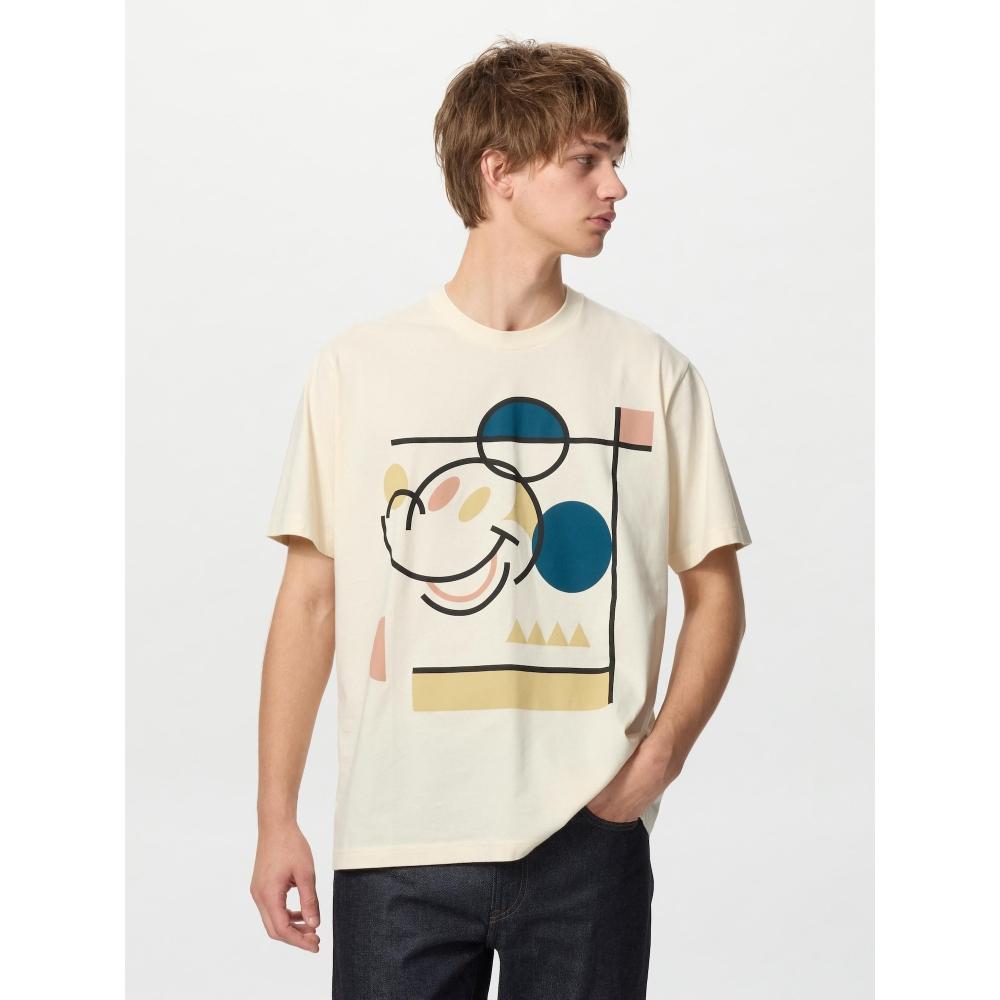 Uniqlo Футболка с коротким рукавом и принтом Микки Фейса UT