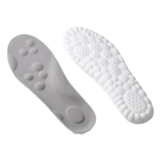 1 Pair Breathable Sports Insoles U-Heel Arch Support Orthopedic Inserts Soft Running Shoe Sole Shock Absorption Foot Pads