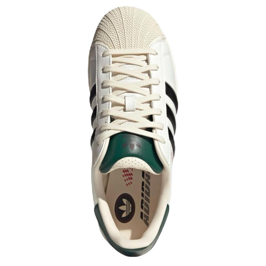 Adidas Originals Superstar Универсальные Удобные Прочные Низкие Кеды для Скейтбординга Унисекс Кроссовки Белый Черный Зеленый JP9188