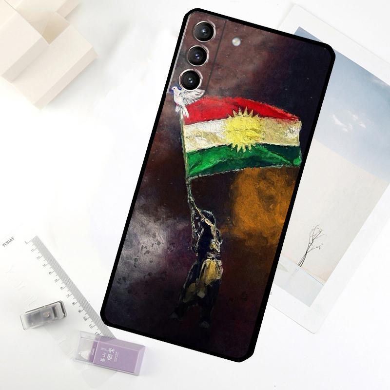 Kurdistan Flag Phone Case For Samsung Galaxy S25 S26 Ultra S20 S21 S22 S23 S24 Ultra S10 Plus S25 FE Cover