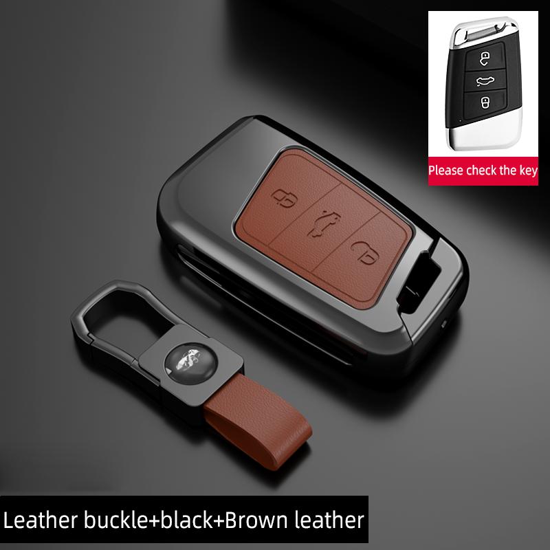 Чехол-держатель для дистанционного ключа автомобиля из цинкового сплава, брелок для Volkswagen Magotan Passat B8 Golf для Skoda Superb A7, аксессуары оптом