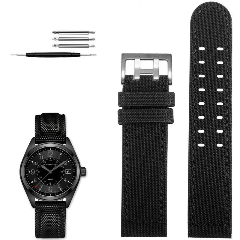 Для Hamilton Khaki Field Watch h760250/h77616533/h70605963 H68201993 ремешок для часов из натуральной кожи нейлоновый мужской ремешок для часов 20 мм 22 мм