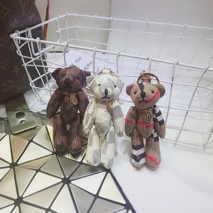 Милый корейский мультяшный брелок в виде медведя - стильный аксессуар для пар