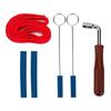 Piano Tuning Tool Set with Tuning Hammer Rubber and Sound Quality Strip for Home or Shop Use 6-Piece Hammer, Wrench, Lever, Mute,