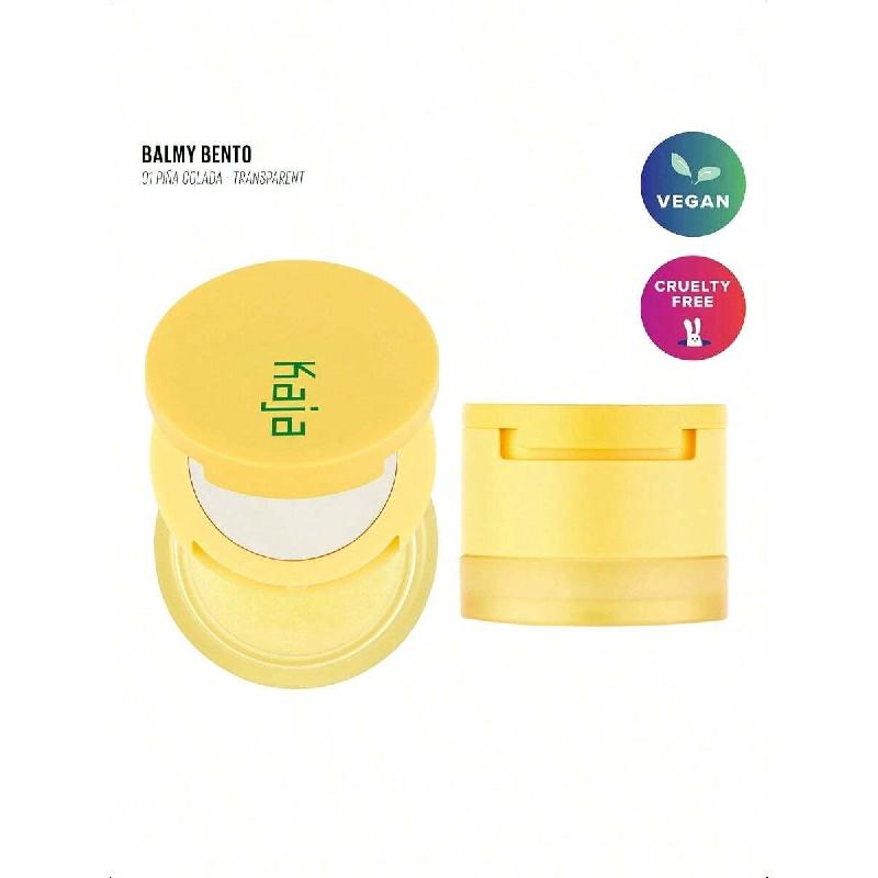 Бальзам для губ Kaja - 11,34 мл, Скраб с кокосовым маслом, Прозрачное финишное покрытие, Увлажнение Отшелушивание Разглаживание Уход за губами с маслом, Компактный дорожный размер