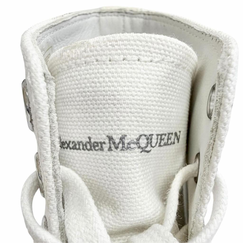 Pristine Alexander McQueen High cut sneakers Tread Slick Boot canvas 37 611706 Used