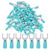 100Pcs Insulated Fork Spade Wire Connector Copper PVC U Type Electrical Crimp Terminal AWG 22‑16
