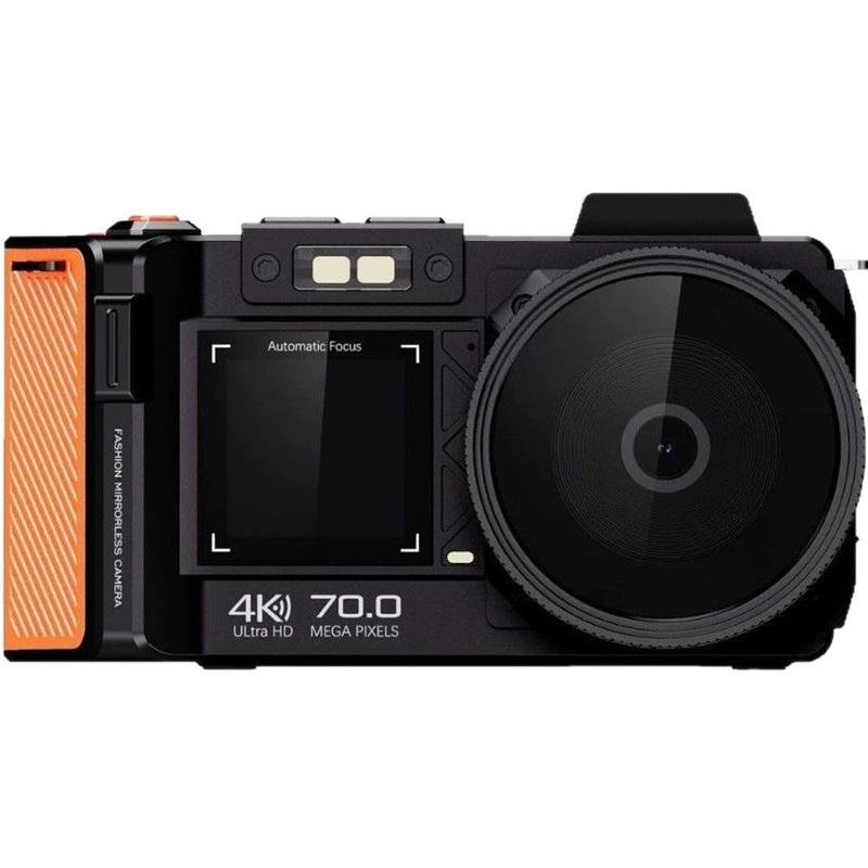 4K Ultra HD 70 МП Цифровая камера в стиле SLR Широкоугольный объектив Фильтр WiFi Автофокус Портативная дорожная видеокамера