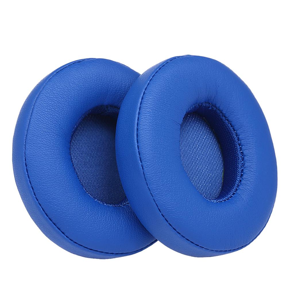 2Pcs Replacement Earpads Ear Pad Cushion for Beats Solo 2 / 3 On Ear Wireless Headphones Black