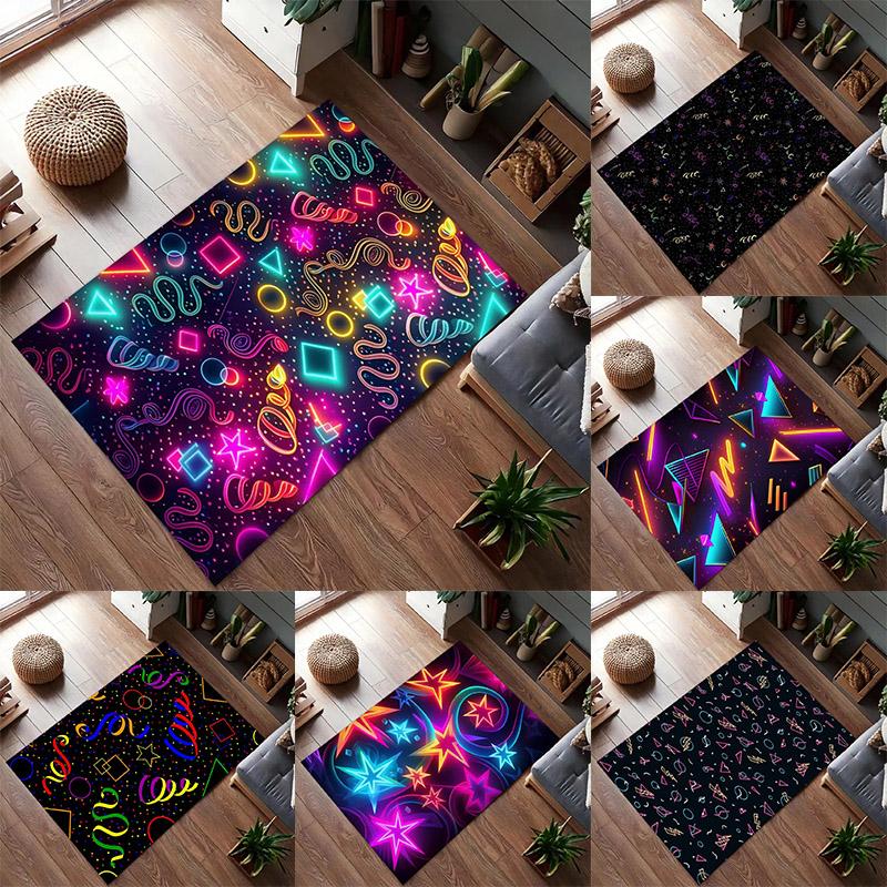 Ковер для аркадных ретро-игр, Ковер с аркадным автоматом, Ковер для геймера, Ковер для комнаты ретро-игр, Напольный коврик на тему ретро-видеоигр