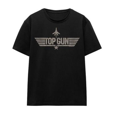 Top Gun Унисекс футболка для взрослых с однотонным логотипом