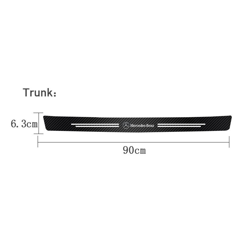 CRG1 1/4/5Pcs Car Door Sill Protector Strip Anti-Scratch Sticker Hubcap For Mercedes Benz AMG GLC GLE CLA GLB GLK W204 W205 W206 W211
