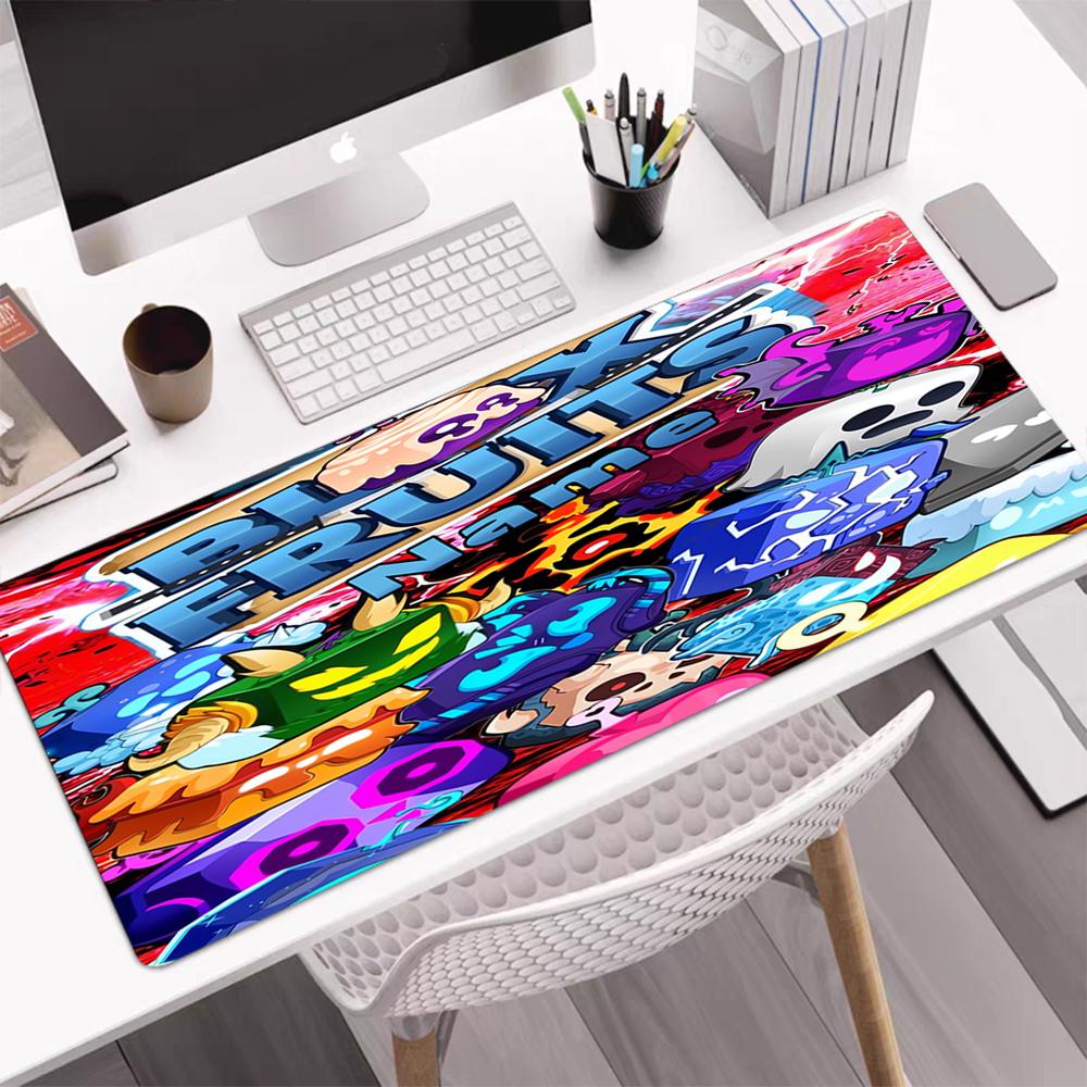 Custom Name Blox Fruits Theme Mouse Pad, Non Slip Rubber Base, Multifunctional Office & Home Decor, Perfect for Workspace Personalization.