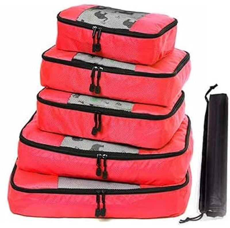 5-sets of Household Storage Bag for Home and Travel Clothing Storage Lockers Packaging and Portable Storage Rack Clothes Holding