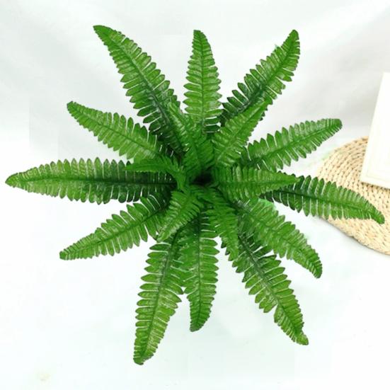 2Pcs Simulated Plants UV Resistant Artificial Ferns Realistic Greenery No Maintenance Indoor Outdoor Decor