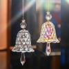 Rainbow Crystal Bell Glass Window Ornaments Pendant Sun Catcher Christmas Decoration Wind Chimes