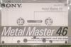 Sony Metal Tape Metal Master 46 Minutes Transient Technology 46 METAL-MST