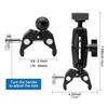 For Starlink Mini Clamp Bracket Kit Adjustable Pole Mount Clamp Mount for RV Ladders Roof Rack Balcony