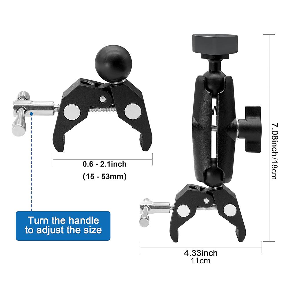 For Starlink Mini Clamp Bracket Kit Adjustable Pole Mount Clamp Mount for RV Ladders Roof Rack Balcony