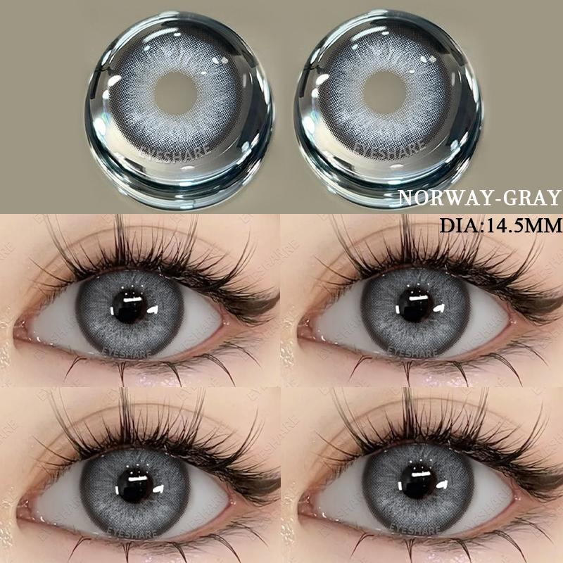 1 пара цветных контактных линз для глаз, косметические высококачественные синие линзы, зеленые контактные линзы, модные косметические контактные линзы для глаз