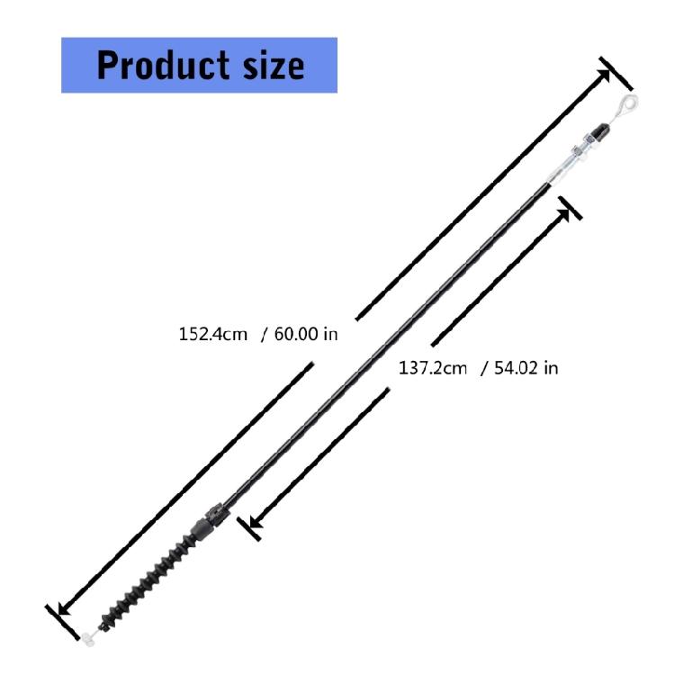 Corrosions Resistant Deflector Control Cable 60Inch Length for Deluxe 24in 27in 28in 30in Snow Removal Machines