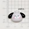 20PCS Glossy cartoon resin stickers DIY mobile phone case hair accessory materials cream glue drip glue accessories