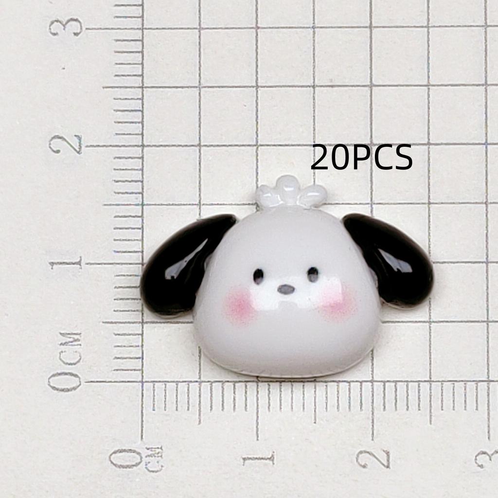 20PCS Glossy cartoon resin stickers DIY mobile phone case hair accessory materials cream glue drip glue accessories