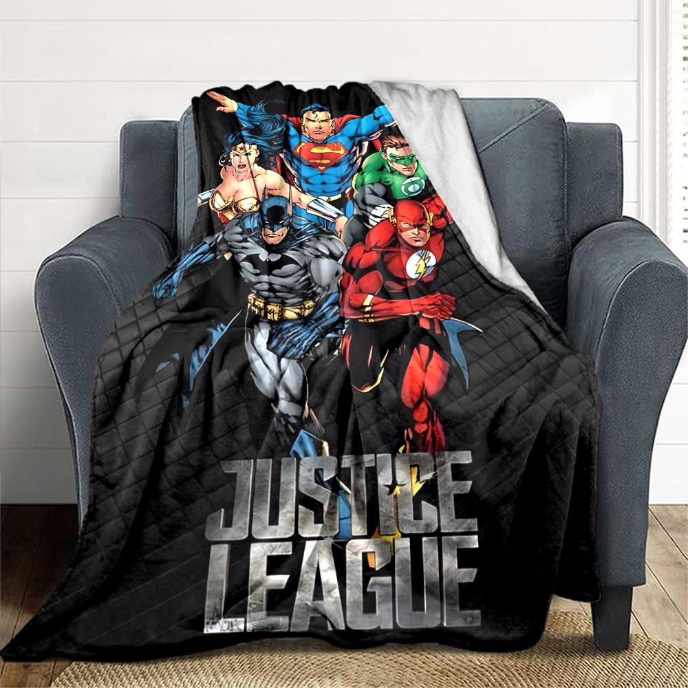 1pc Justice League Blanket Polyester Fiber, All Season Comfort for Sofa, Bed, Office, Car, Camping Ideal Home Decor & Gift, Office Comfort