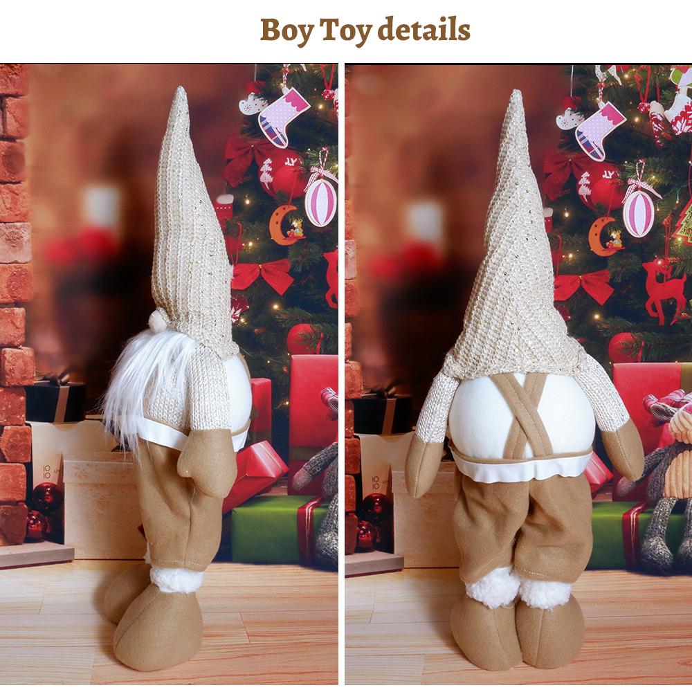 Stretch Gandalf Plush Christmas Dolls Kids Christmas Gifts Garden Dwarf New Year Navidad Home Ornament Christmas Tree Decorations