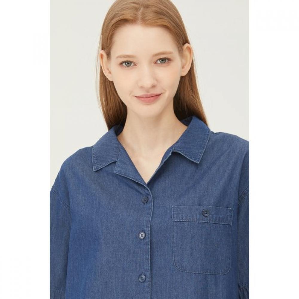 Benetton Denim Shirt Blouse Babl93431