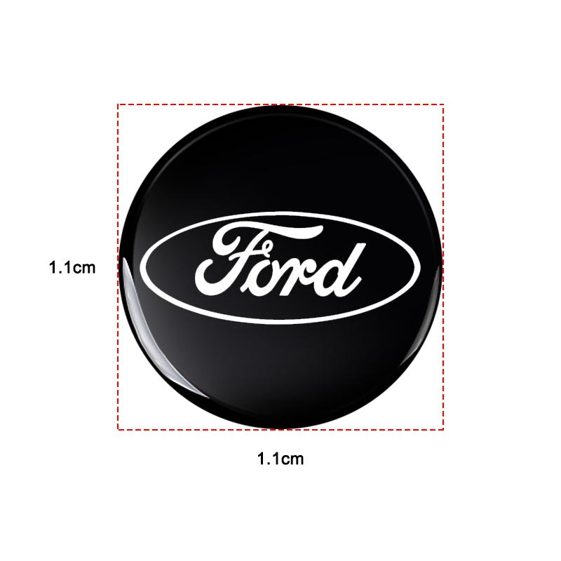 BAZI3 Car Key Shell Remote Fob Emblem Decal For Key Sticker Badge Logo For Ford Transit Ecosport Focus Ranger Mondeo Mustang Fusion ST